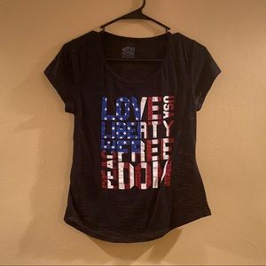 Love liberty freedom tee